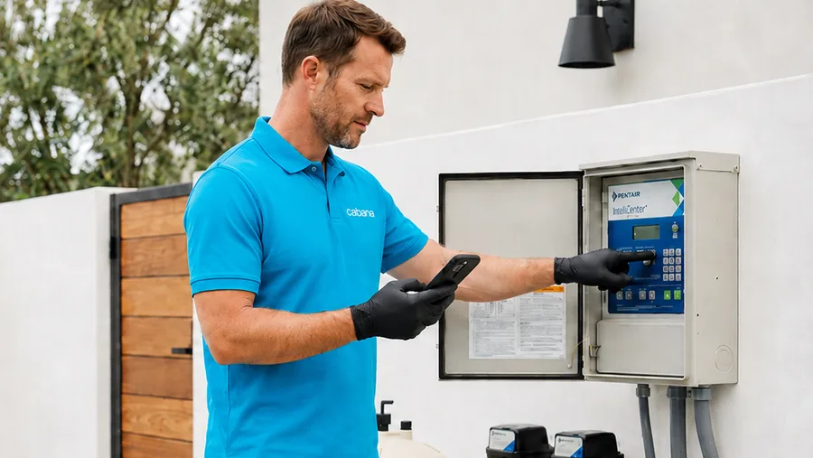 Pool automation system installation