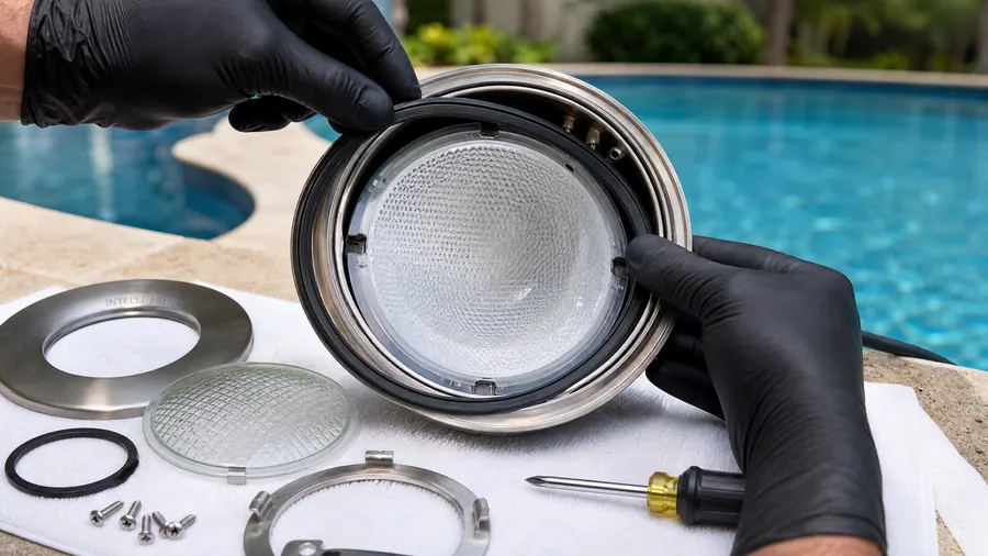 Lens gasket replacement