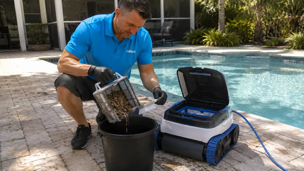 Empty Catch & Maintain Automatic Pool Vacuum