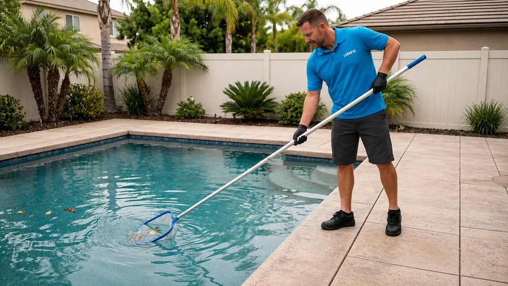 Skim Water, Clean Leaves, Remove Debris