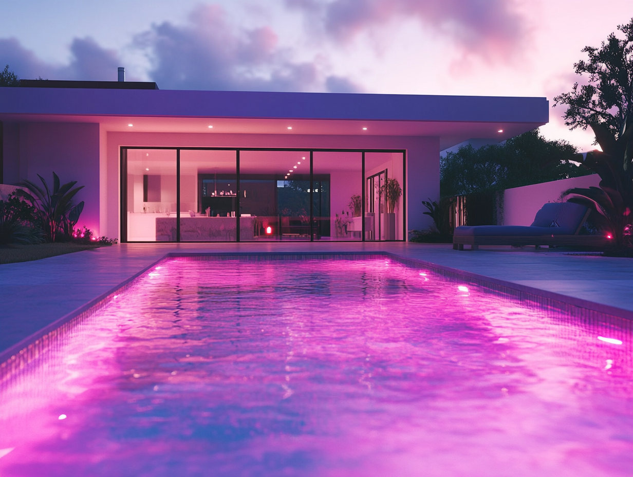 Pool light repair and LED light replacement service in Riverside and Orange County CA by Affordable Pool Care